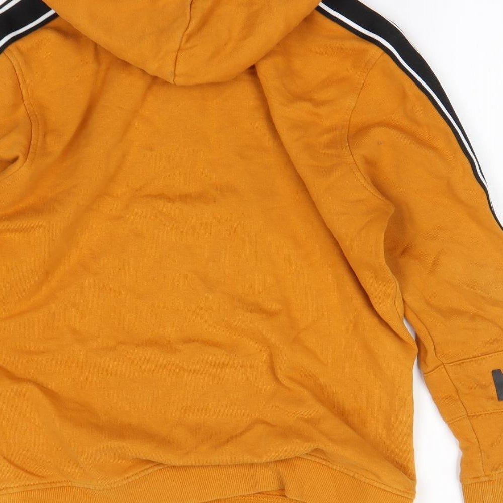River Island Boys Orange   Henley Hoodie Size 9-10 Years
