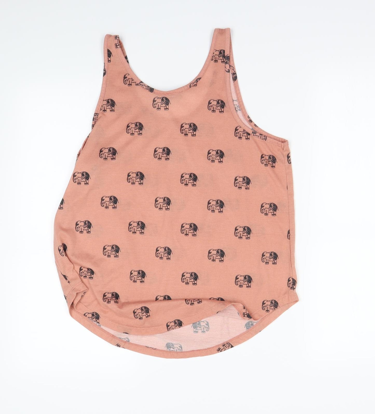 Atmosphere Womens Pink Animal Print  Basic Tank Size 10