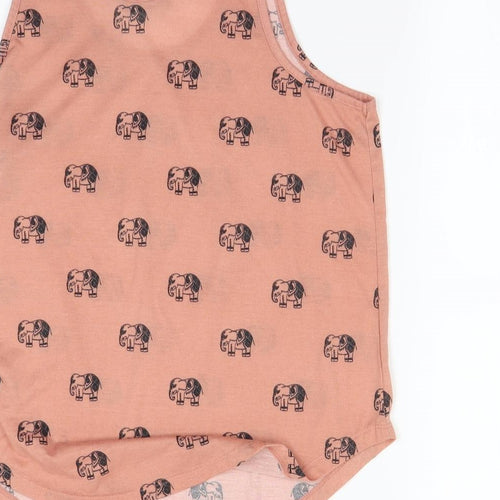 Atmosphere Womens Pink Animal Print  Basic Tank Size 10