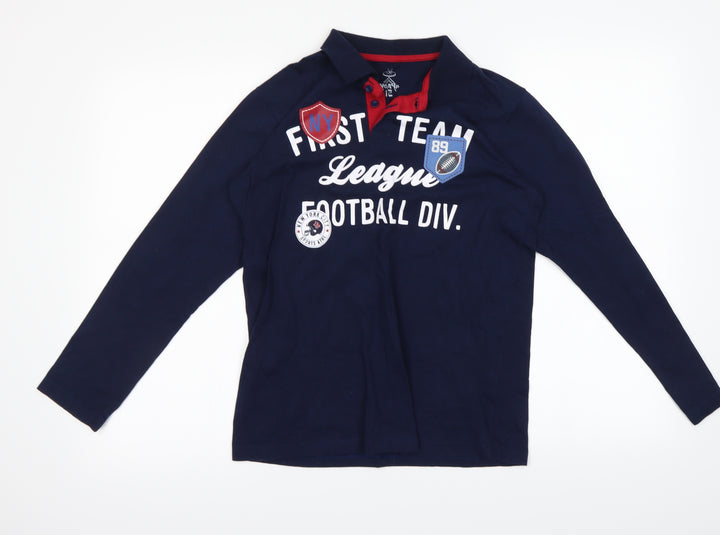 yeap Womens Blue   Basic Polo Size 12