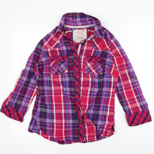 Falmer Womens Multicoloured Check  Basic Button-Up Size 8