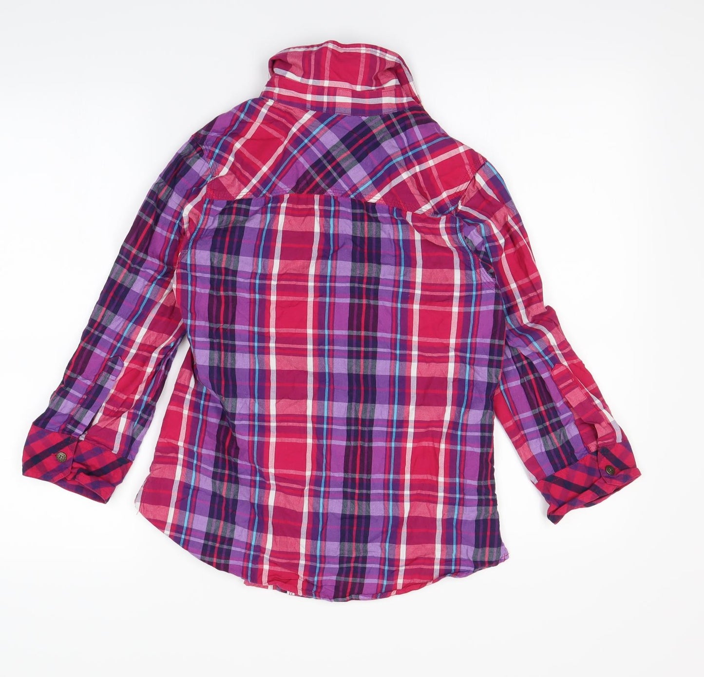 Falmer Womens Multicoloured Check  Basic Button-Up Size 8