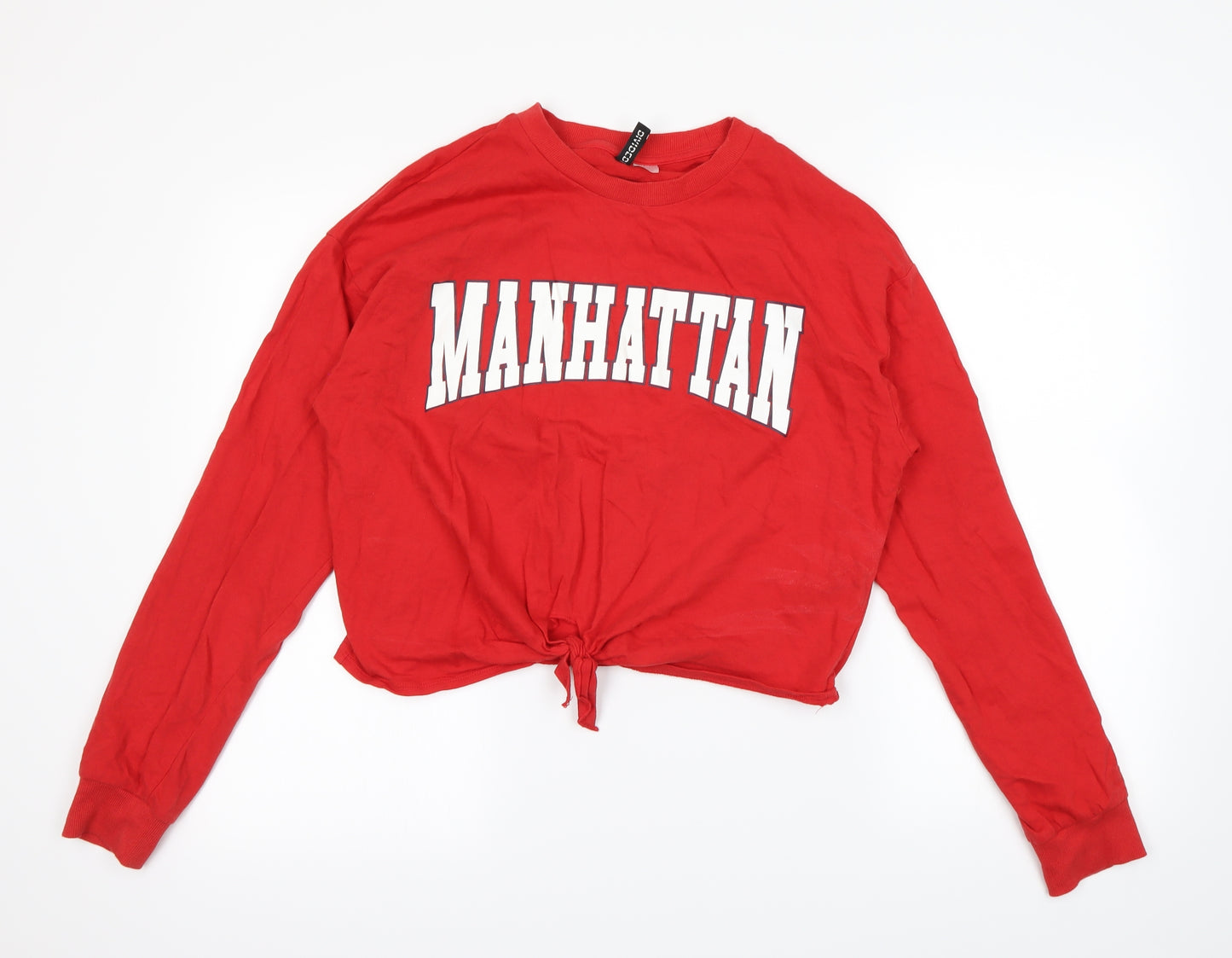 H&M Womens Red   Pullover Jumper Size L