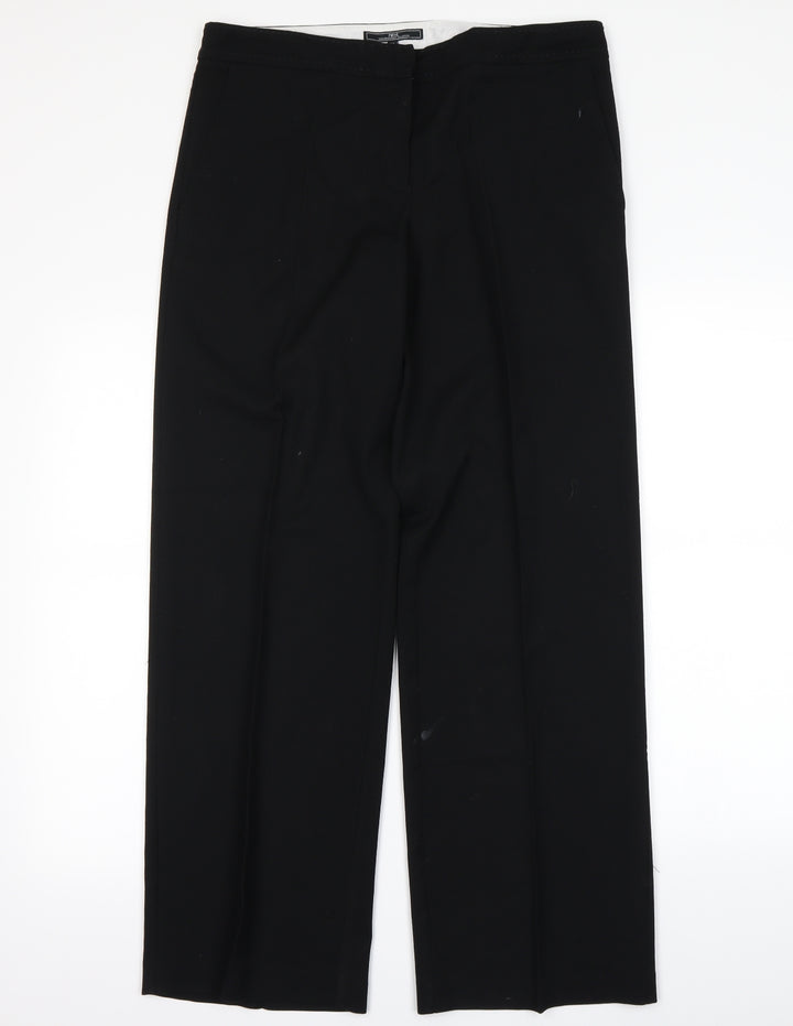 Next Womens Black Dress Pants Trousers Size 12 L28 in