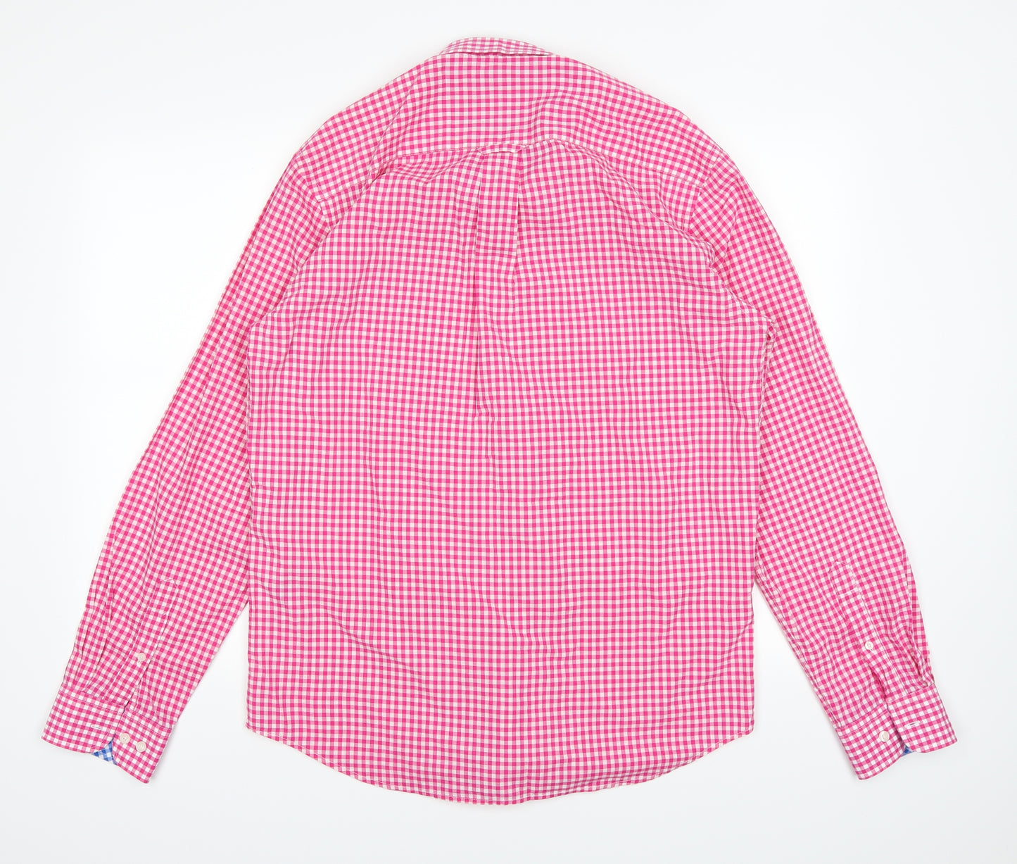 Raging Bull Mens Pink Plaid   Button-Up Size M