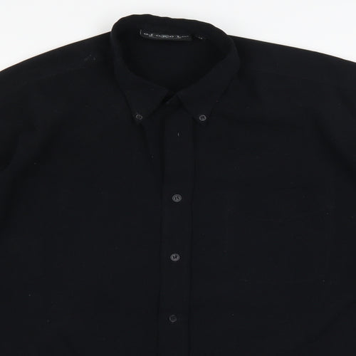 Giorgio Mens Black    Button-Up Size M