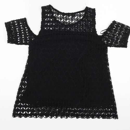 Select Womens Black   Basic Blouse Size 8