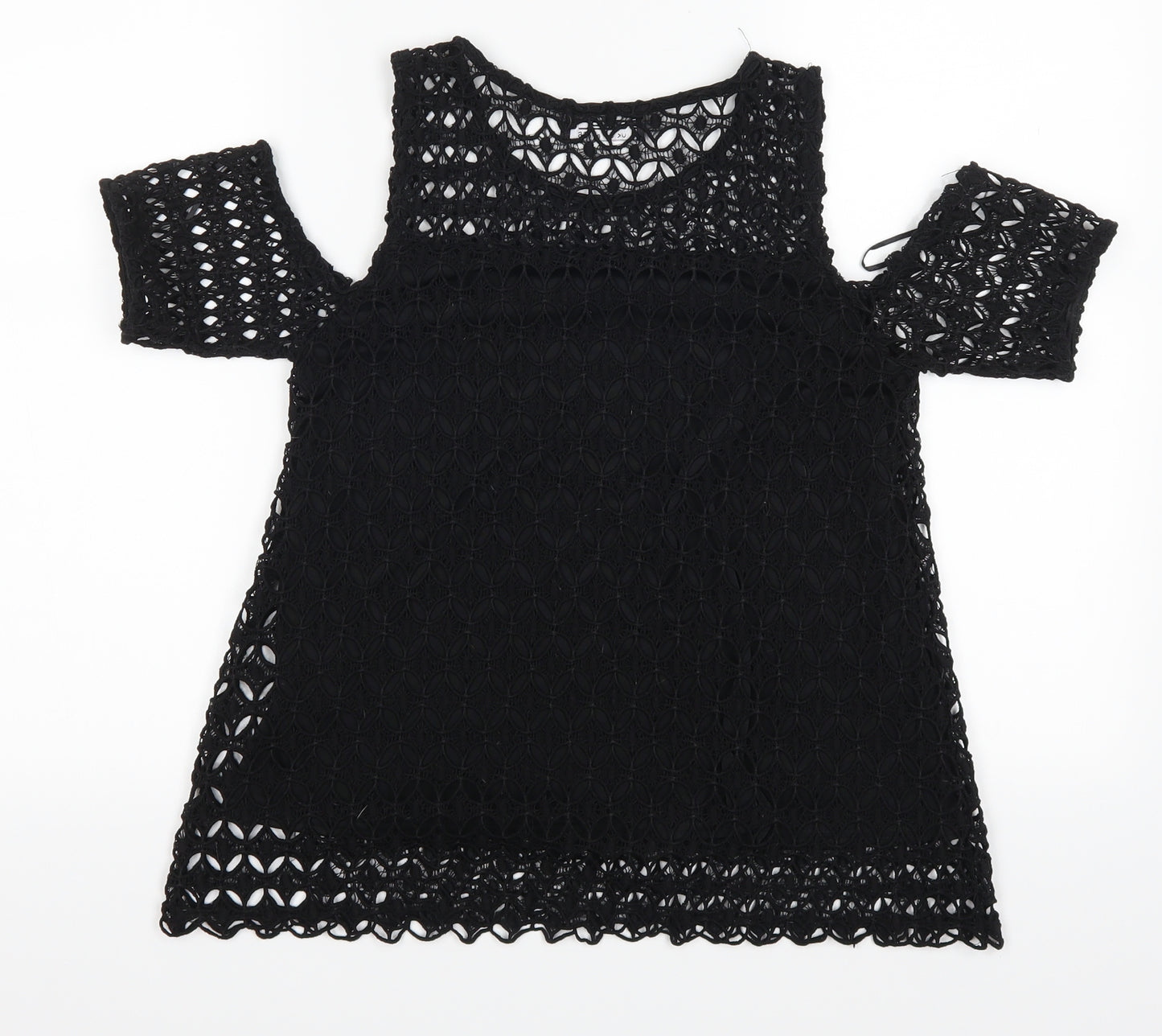 Select Womens Black   Basic Blouse Size 8