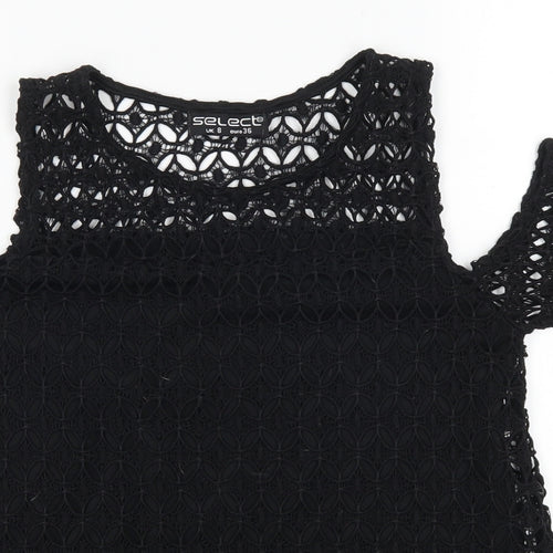 Select Womens Black   Basic Blouse Size 8