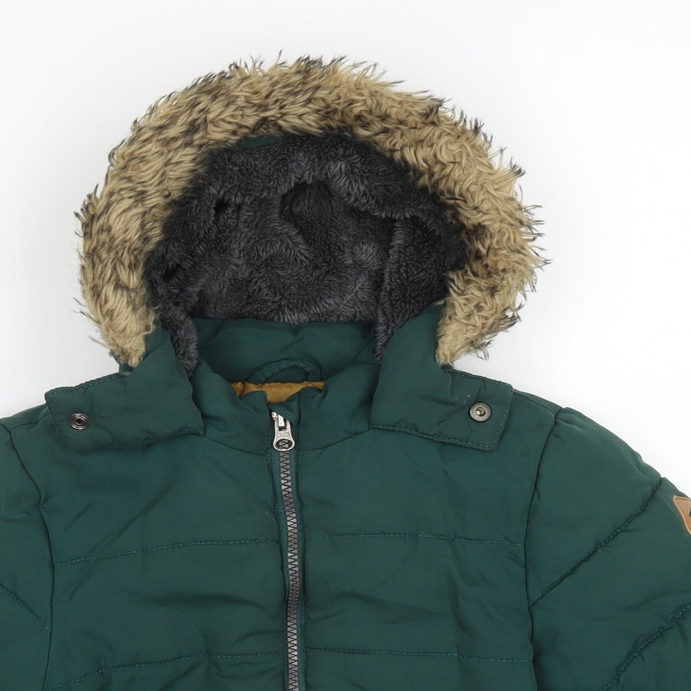 Little Rascals Boys Green   Puffer Jacket Jacket Size 4 Years
