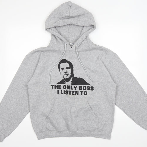 Gildan Mens Grey   Pullover Hoodie Size M