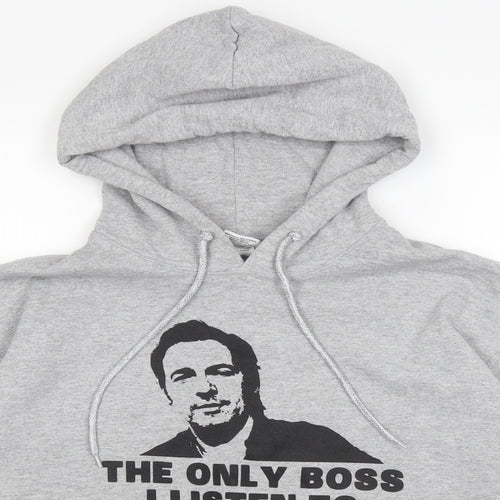 Gildan Mens Grey   Pullover Hoodie Size M