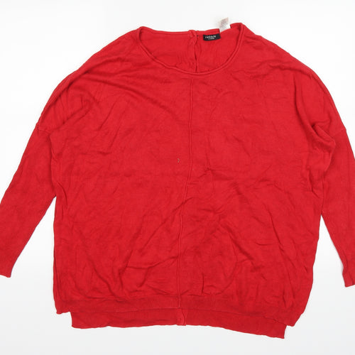 redoute Womens Red   Pullover Jumper Size 14