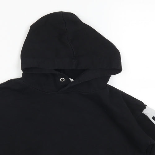 H&M Girls Black   Pullover Hoodie Size 9 Years