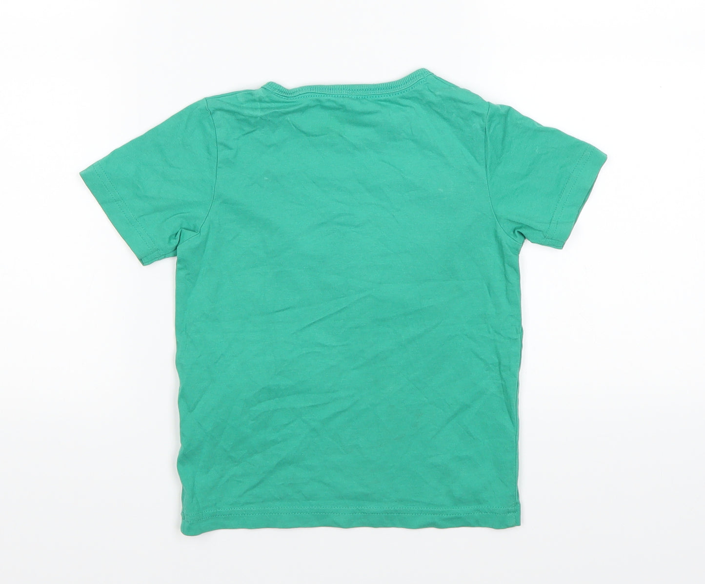 Marks and Spencer Boys Green   Basic T-Shirt Size 4-5 Years