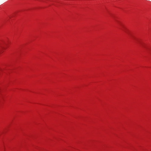 George Boys Red   Basic T-Shirt Size 2-3 Years
