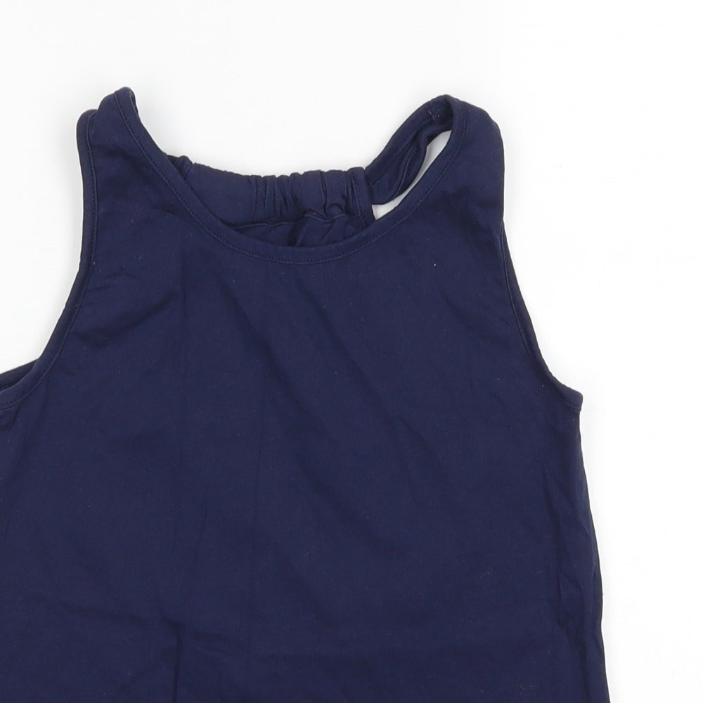 Nutmeg Girls Blue   Basic Tank Size 2-3 Years
