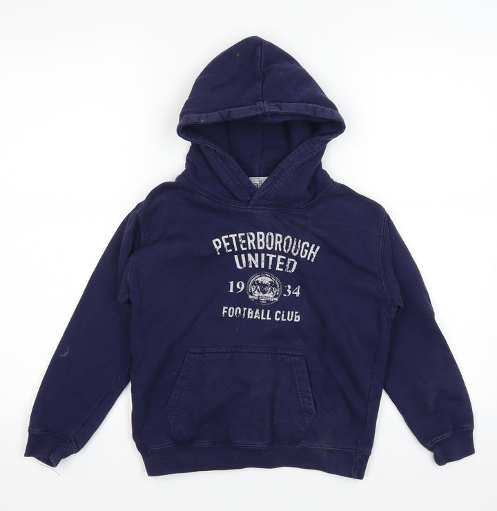 Awdis Boys Blue   Pullover Hoodie Size 7-8 Years
