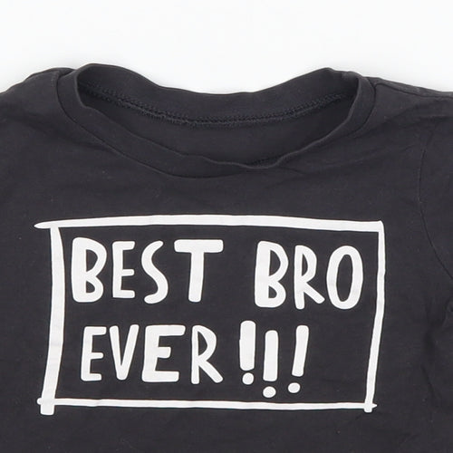 George Boys Grey   Basic T-Shirt Size 2-3 Years