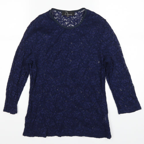 d by Womens Blue   Basic Blouse Size 18