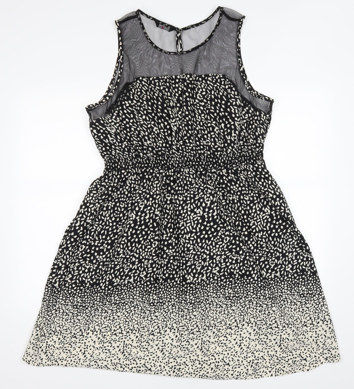 Love yours Womens Black Polka Dot  Fit & Flare  Size 20