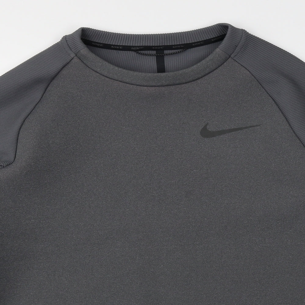 Nike Mens Grey   Pullover Sweatshirt Size M  - Dri-Fit