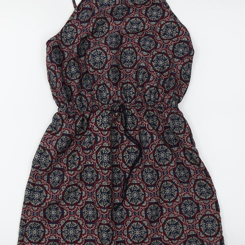 Atmosphere Womens Blue Batik  Skater Dress  Size 8