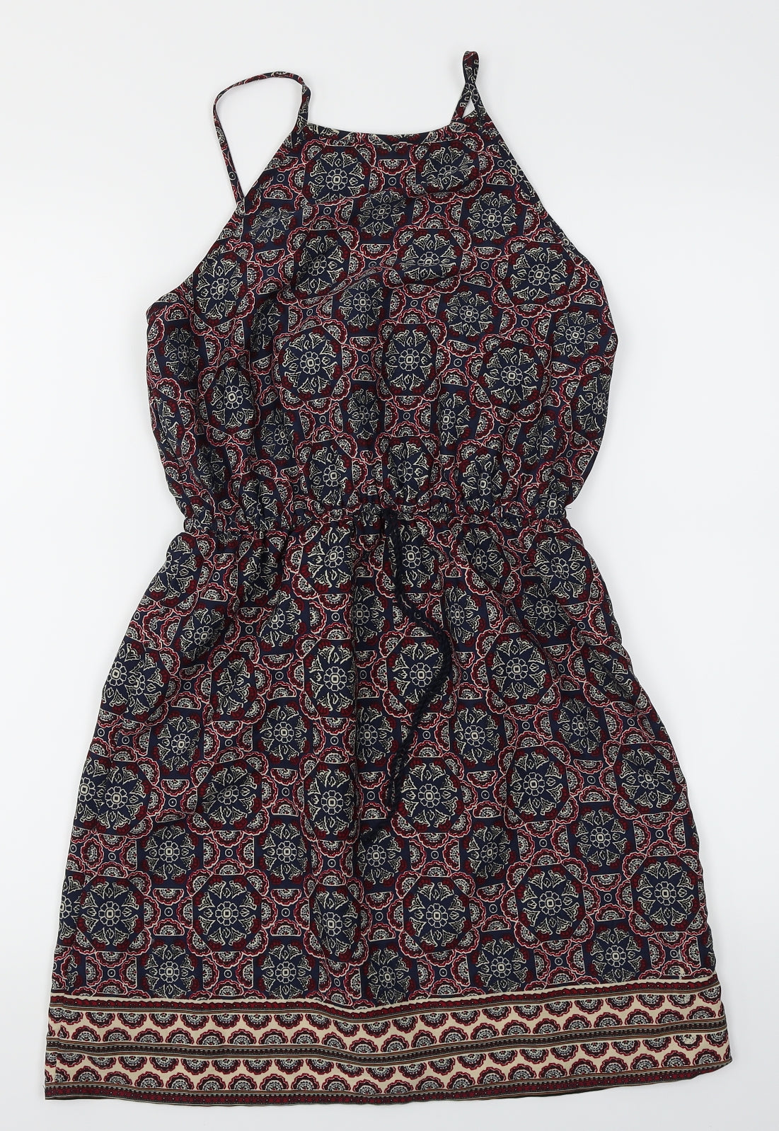 Atmosphere Womens Blue Batik  Skater Dress  Size 8