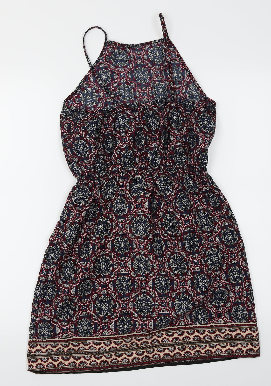 Atmosphere Womens Blue Batik  Skater Dress  Size 8