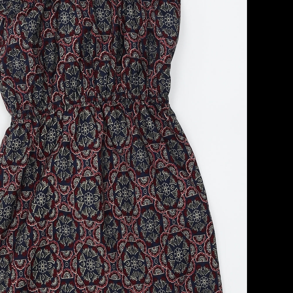 Atmosphere Womens Blue Batik  Skater Dress  Size 8