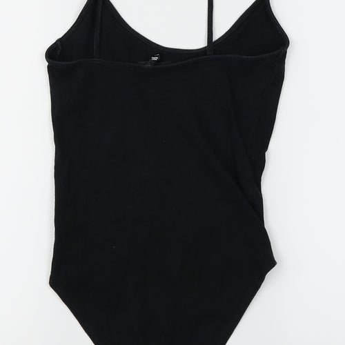 Topshop Womens Black   Bodysuit One-Piece Size 8