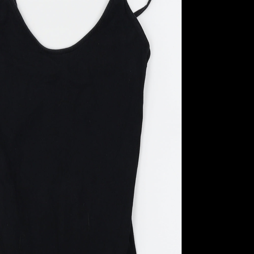 Topshop Womens Black   Bodysuit One-Piece Size 8