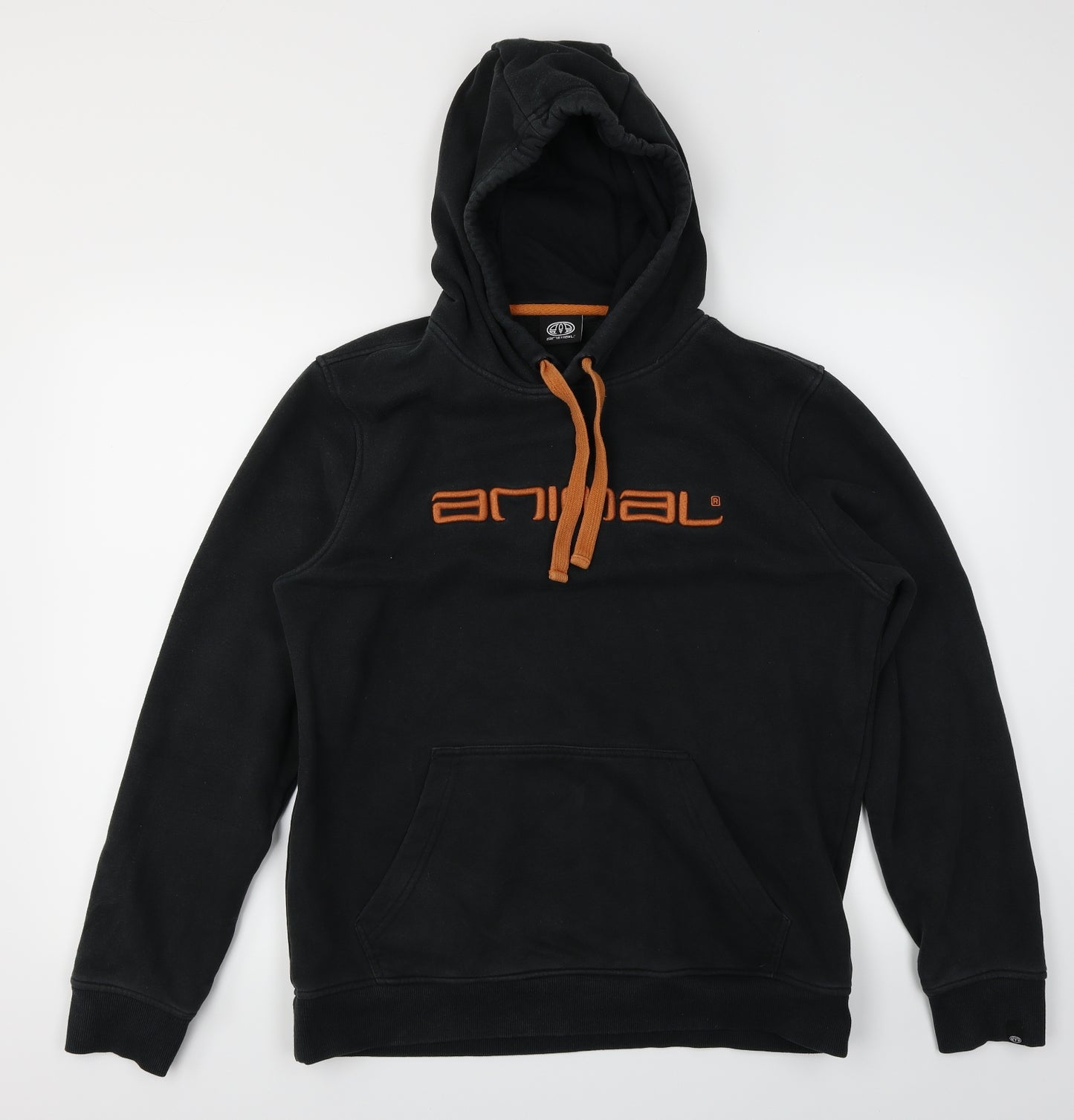 Animal Mens Black   Pullover Hoodie Size M