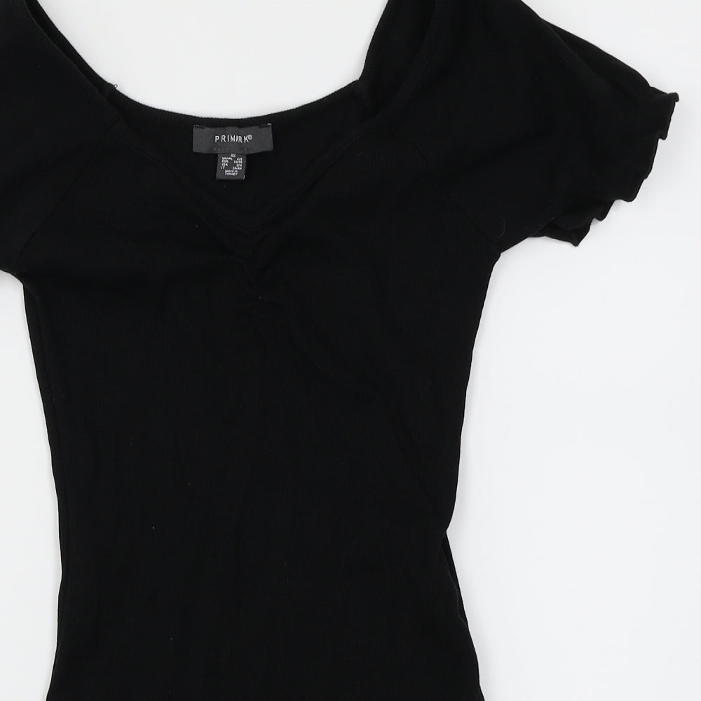 Primark Womens Black   Bodysuit One-Piece Size XS