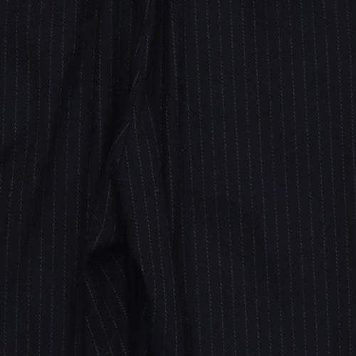H&M Womens Blue Striped  Dress Pants Trousers Size 14 L27 in