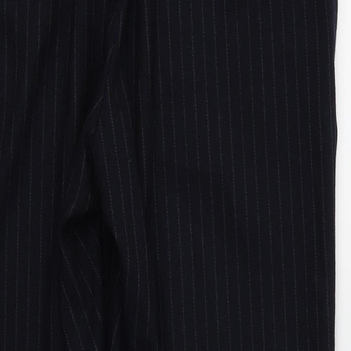 H&M Womens Blue Striped  Dress Pants Trousers Size 14 L27 in