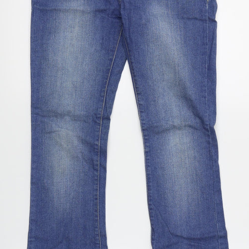 YesYes Womens Blue  Denim Flared Jeans Size 8 L29 in