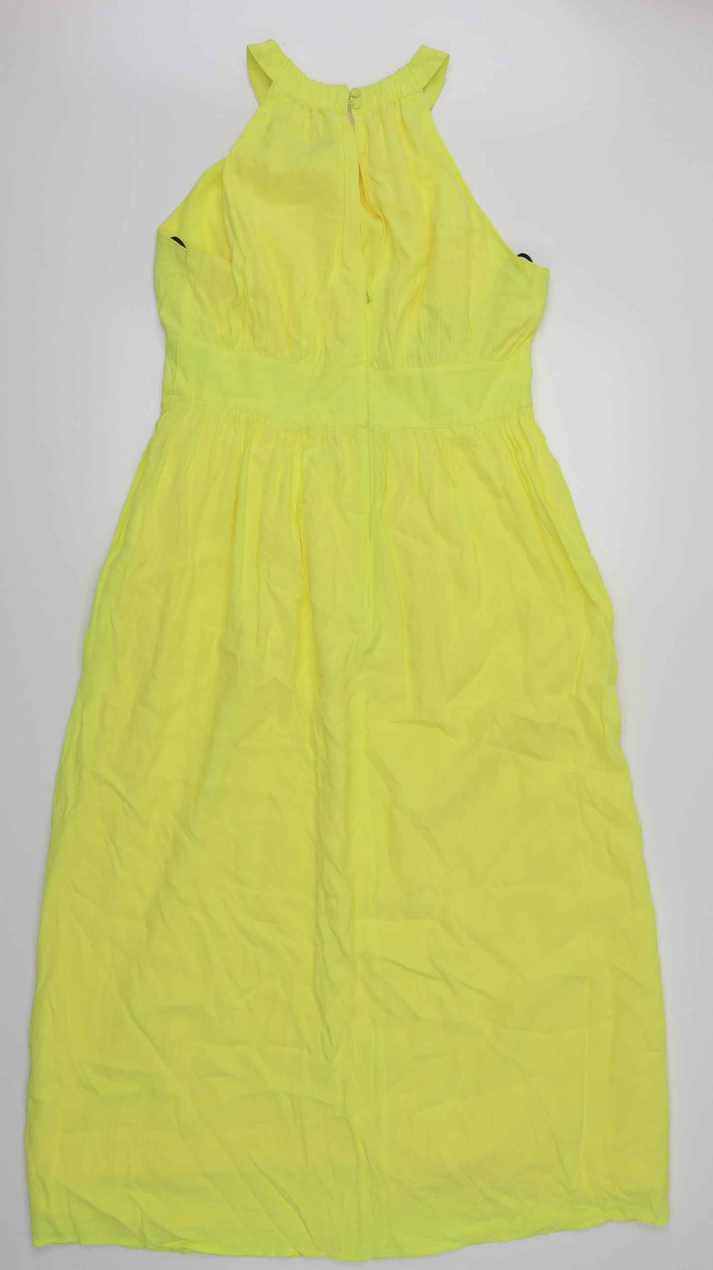 Warehouse Womens Yellow   Maxi  Size 12