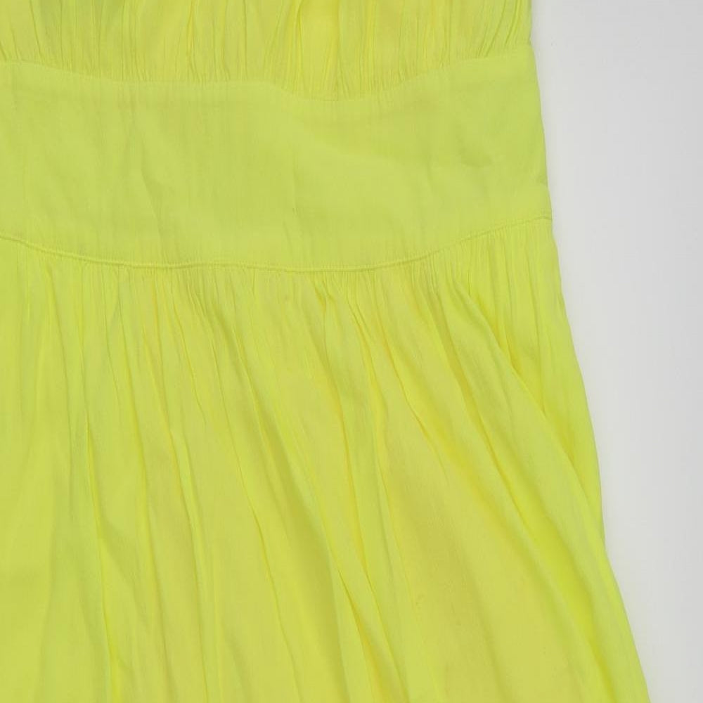 Warehouse Womens Yellow   Maxi  Size 12