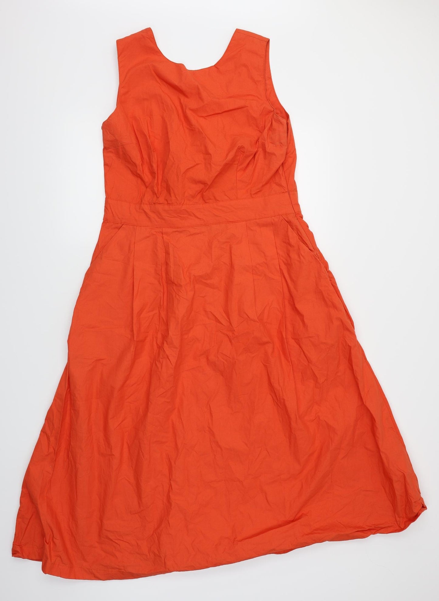 Warehouse Womens Orange   Pencil Dress  Size 14