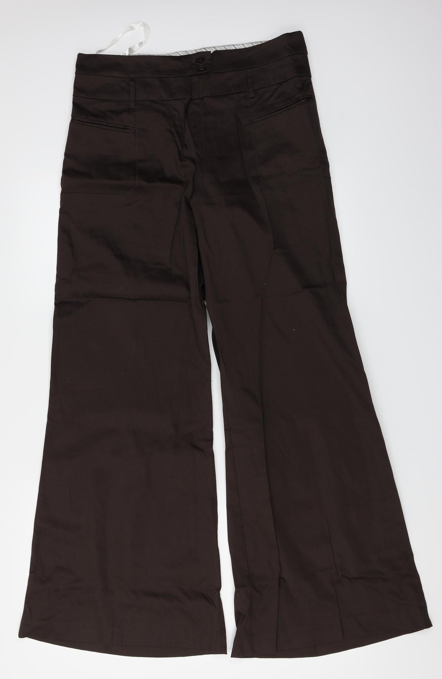 NEXT Womens Brown   Trousers  Size 12 L30 in
