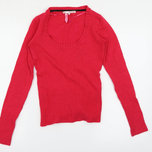 TALLY WEiJL Womens Pink   Pullover Jumper Size 8