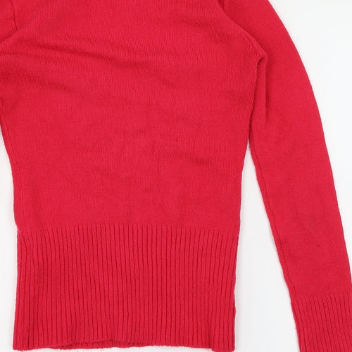 TALLY WEiJL Womens Pink   Pullover Jumper Size 8