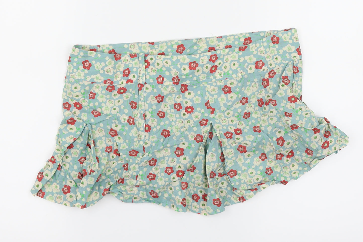 Atmosphere Womens Blue Floral  Pleated Skirt Size 10