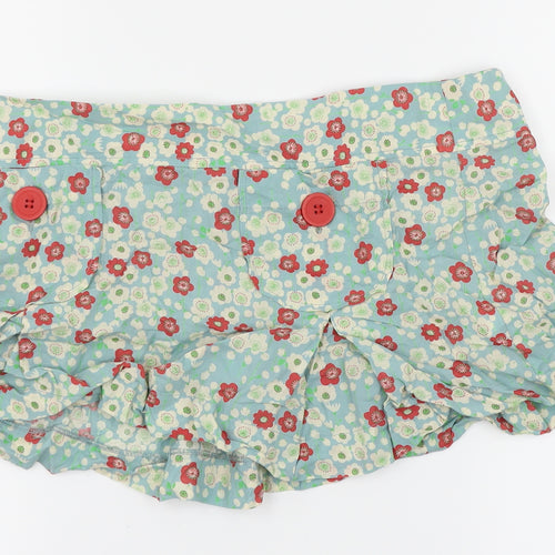 Atmosphere Womens Blue Floral  Pleated Skirt Size 10