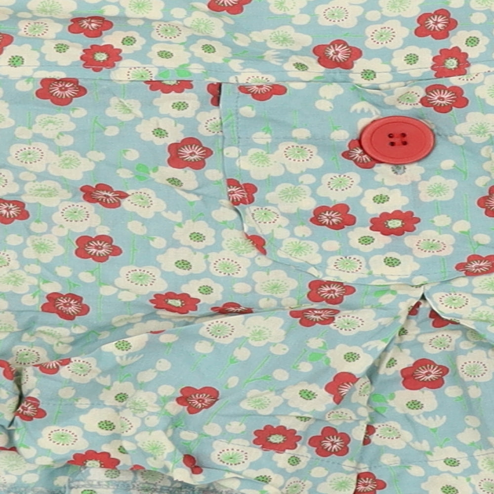 Atmosphere Womens Blue Floral  Pleated Skirt Size 10