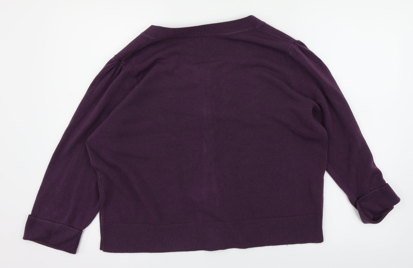 Papaya Womens Purple   Cardigan Jumper Size 20