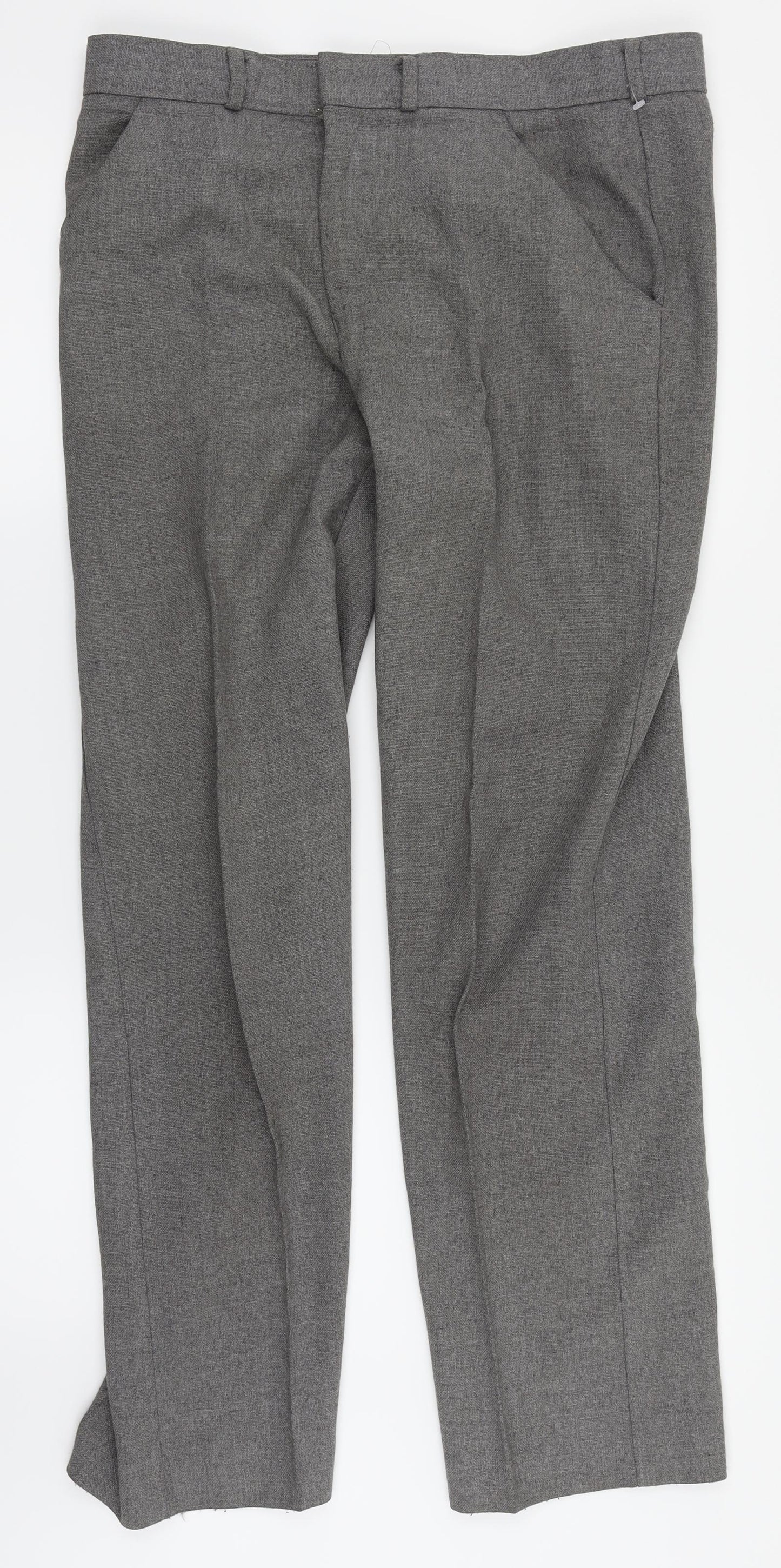 Signature by Levi Strauss & Co. Womens Grey   Dress Pants Trousers Size 34 in L30 in