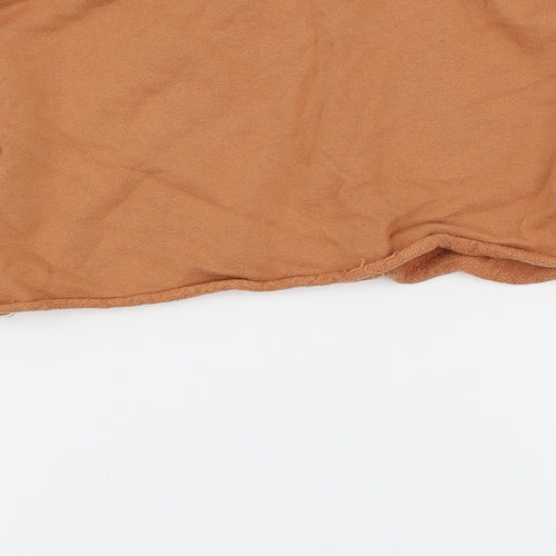 PRETTYLITTLETHING Womens Orange   Pullover Jumper Size 8  - Cropped