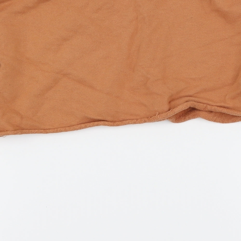 PRETTYLITTLETHING Womens Orange   Pullover Jumper Size 8  - Cropped